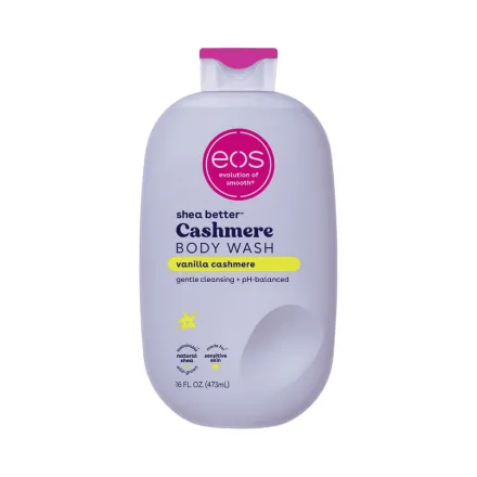 eos Shea Better Cashmere Body Wash - Vanilla Cashmere - 473ml | اي او اس غسول جسم كاشمير فانيلا - 473مل