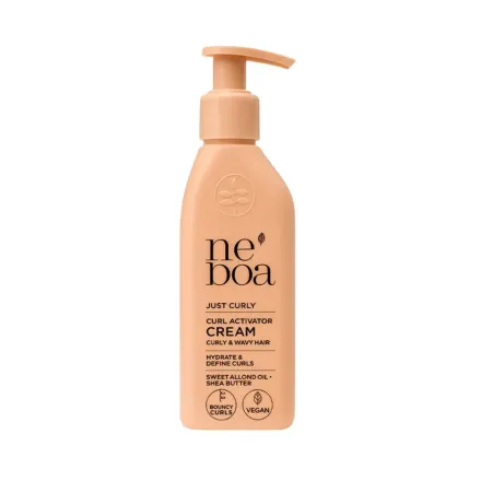 Neboa Just Curly Curl Activator Cream Curly & Wavy Hair - 175ml | نيبوا كريم للشعر الكيرلي والمموج - 175 مل