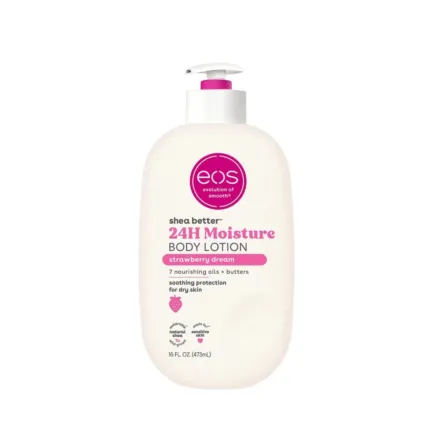 eos Shea Better Body Lotion Strawberry Dream - 473ml | اي او اس لوشن مرطب للجسم بالفراولة - 473 مل