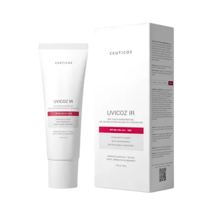 CEUTICOZ Uvicoz IR Dry Touch Sunscreen sPF50+ - 50g | سيوتيكوز يوفيكوز IR واقي شمسي بملمس جاف SPF50+ – 50 غرام