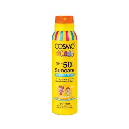 COSMO COSMETICS SUNCARE INVISIBLE SPRAY SPF 50 + FOR KIDS - 150ml | كوزمو كوزمتكس بخاخ واقي شمس للأطفال SPF 50+ - 150 مل