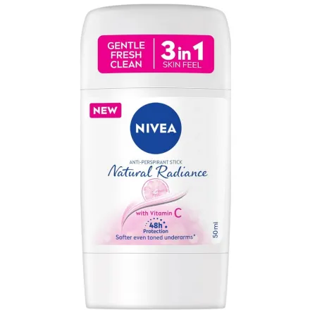 NIVEA Deodorant Stick Natural Radiance Women - 50ml | نيفيا مزيل تعرق ستيك ناتشورال راديانس للنساء – 50 مل