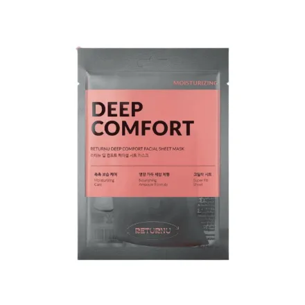 RETURNU Deep Comfort Facial Sheet Mask - 25g | ريترن يو قناع ورقي مرطب - 25غ