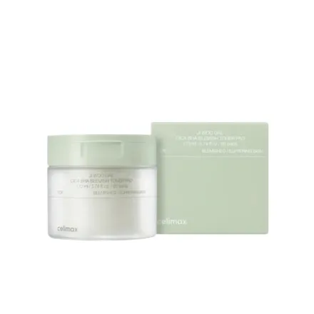 celimax Ji Woo Gae Cica BHA Blemish Toner Pad - 170ml | سيليماكس شرائح قطنية تونر بالسيكا و ال BHA - 170 مل