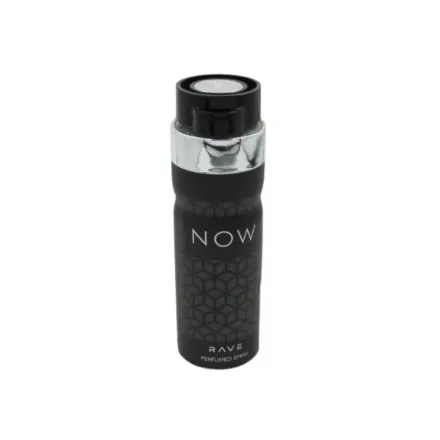 lattafa | لطافة معطر جسم ناو اسود للرجال - 200مل