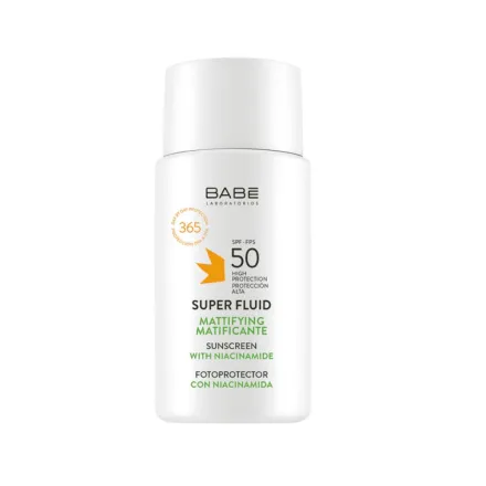 BABE Sun Super Fluid Mattifying Sunscreen SPF50 - 50ml | بابيه واقي شمس سوبر فلويد مات - 50مل