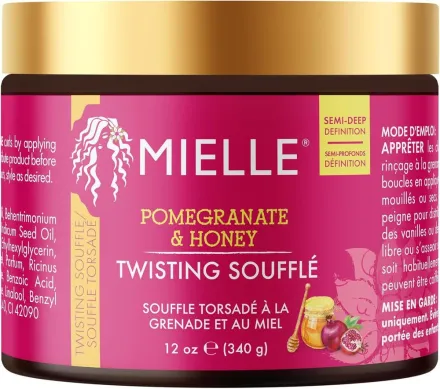 MIELLE Pomegranate & Honey Twisting Souffle - 340g | ميلي كريم تصفيف الشعر بالرمان و العسل - 340 غرام