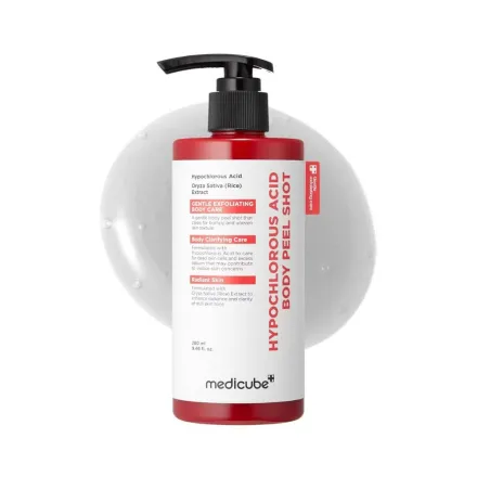 medicube Korean Skincare Hypochlorous Acid Body Peel Shot - 280ml | ميدي كيوب سيروم مقشر الجسم – 280 مل