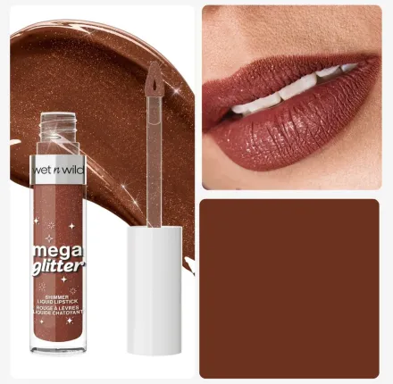 Wet n wild Shimmer Liquid Lipstick - 2.8 g | ويت ان وايلد احمر شفاه لامع - 2.8 غ