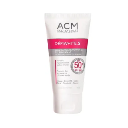ACM Depiwhite.S Soin Spf 50 Photo-Protecteur Spf Sunscreen Cream - 50ml | اي سي ام كريم الواقي من الشمس - 50 مل