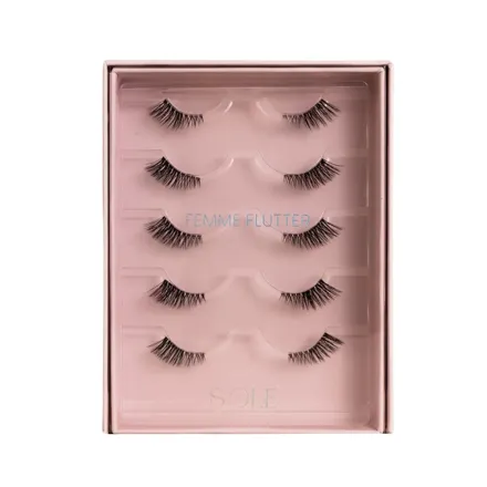 SOLE FEMME FLUTTER False Lashes | سول رموش فيم فلاتر صناعية - 5 أزواج