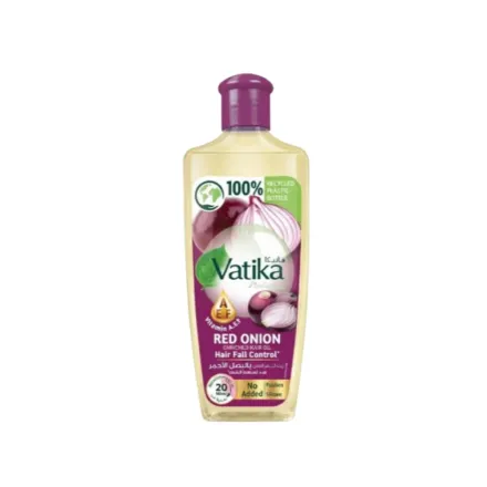 Vatika Red Onion Enriched Hair Oil Hair Fall Control - 200ml | فاتيكا زيت شعر معزز بالبصل الأحمر - 200مل