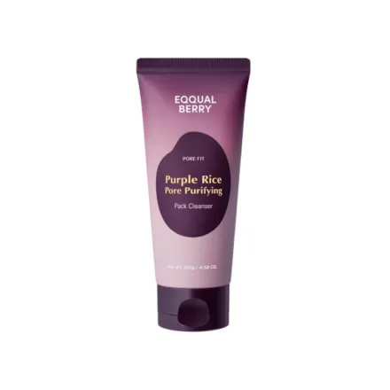 EQQUAL BERRY Purple Rice Pore Purifying Pack Cleanser - 130g| ايكوال بيري غسول منظف للمسام من خلاصة الارز -130 غرام