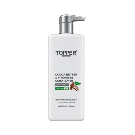 TOPPER PROFESSIONAL Cocoa Butter & Vitamin B5 Conditioner - 750ml | توبر بلسم زبدة الكاكاو وفيتامين ب5 - 750مل
