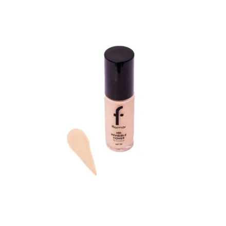 Flormar HD Invisible Cover Foundation - 30ml | فلورمار كريم الاساس - 30 مل