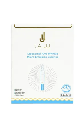 LA JU Liposomal Anti_ Wrinkle Micro Emulsion Essence - 1.5 ml*30 | لا جو مجموعة سيروم للوجه مضاد للتجاعيد اسنس الليبوزومال - 30*15 مل