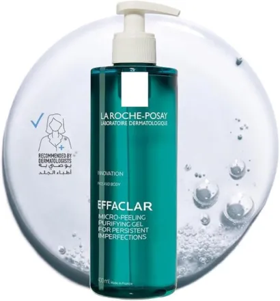 LA ROCHE-POSAY Effaclar Micro Peeling Purifying Gel - 400ml | لاروش بوزيه غسول جل منقي للوجه - 400 مل