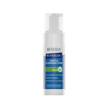 Revuele Gentle Cleansing Foam Salicylic Acid Zinc - 150ml | ريفويل غوسل رغوي بالساليسيليك اسيد و الزنك - 150 مل