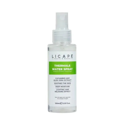 LICAPE Termal Water Spray - 100ml | ليكابي بخاخ المياه الحرارية المرطب والمهدئ للبشرة – 100 مل