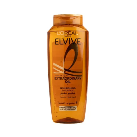 L’Oreal Elvive Extraordinary Oil Dry Hair Shampoo - 400ml |لوريال شامبو مغذي للشعر العادي والجاف - 400 مل