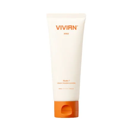 Vivian Hyalu-7 Creamy Foaming Cleanser - 100ml | فيفيان غسول رغوي كريمي هايلو-7 - 100مل
