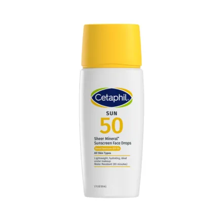Cetaphil Sheer Mineral Liquid Face Sunscreen SPF 50 - 50ml | سيتافيل واقي شمسي معدني سائل SPF 50 - 50 مل