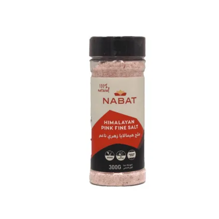 NABAT ORGANIC Himalayan Pink Fine Salt - 300g - 300g | نبات ملح هيمالايا زهري - 300غ