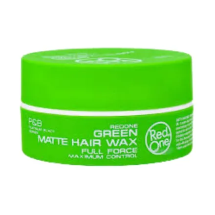 Red One - Green - Matte Hair Wax - Full Force - 150ml | ريد ون واكس تصفيف الشعر بلمسة مطفية وثبات قوي - 150مل