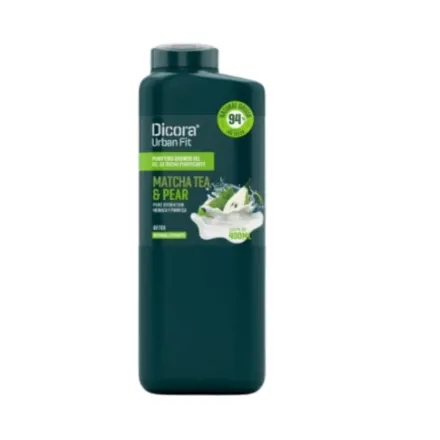 Dicora Urban Fit Detox Matcha Tea & Pear Shower Gel - 400ml | ديكورا شاور جل بالشاي الاخضر و الكمثرى - 400 مل