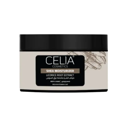 CELIA Shea Moisturizer Licorice Root Extract - 300g | سيليا كريم زبدة الشيا و مستخلص عرق السوس للجسم - 300 غرام