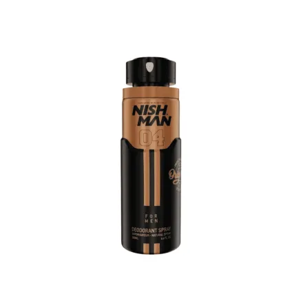 Nish Man 04 Deodorant Spray For Men - 200ml | نيشمان بخاخ مزيل عرق للرجال - 200مل