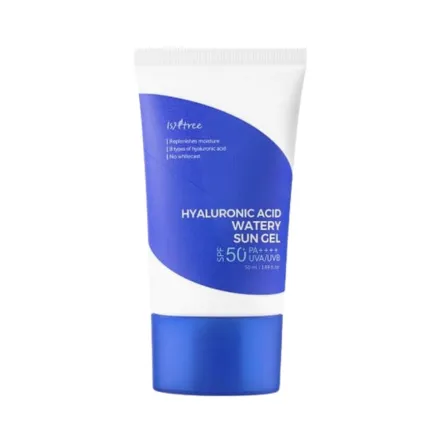 ISNTREE hyaluronic acid water sunscreen gel spf50 - 50ml | إيسنتري واقي شمسي مائي بالهيالورونيك اسيد spf50 - 50 مل