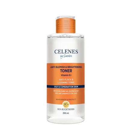 Celenes by Sweden Anti Blemish & Brightening Toner Vitamin C+ - 200ml | سيلينس تونر فيتامين سي مفتح و مضاد للبقع - 200 مل