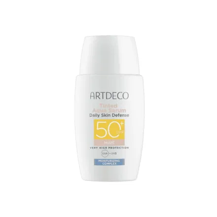 Artdeco Tinted Aqua Serum Daily Skin Defense SPF50+ - 40ml | ارديكو سيروم مرطب و واقي شمسي مع لون Spf50+ - 40 مل
