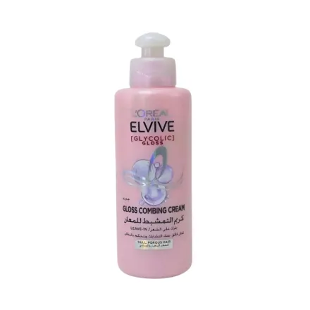 L’Oreal Elvive Glycolic Gloss Leave-In Cream - 200ml | لوريال إلفيف كريم ليف إن غلايكوليك غلوس - 200 مل