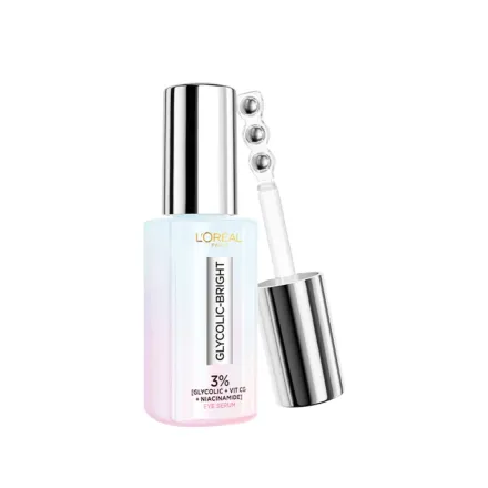 L’Oreal Glycolic Bright Dark Circles Eye Serum -20Ml | لوريال سيروم لتحت العين لتفتيح الهالات السوداء - 20 مل