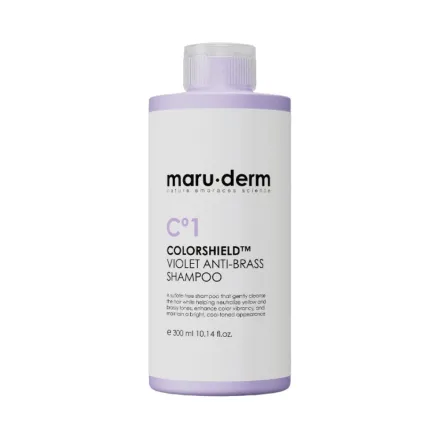 maru.derm ColorShield C1 Violet Anti Brass Shampoo - 300ml | مارو.ديرم شامبو بنفسجي مضاد للاصفرار - 300 مل