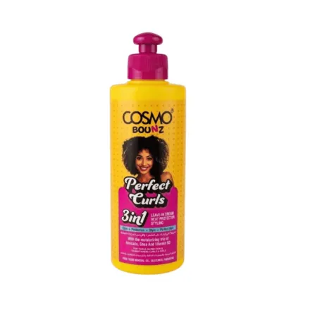 COSMO COSMETICS 3IN1 LEAVE IN CREAM PERFECT CURL BZ - 250ml | كوزمو كوزمتكس باونز كريم تموجات مثالية 3 في 1 - 250مل