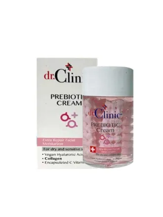 dr.Clinic Prebiotic Cream For Dry And Sensitive Skin - 100ml | دكتور كلينك مرطب للبشرة الجافة و الحساسة بالبكتيريا الحية - 100 مل