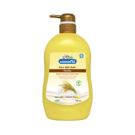 KODOMO RICE MILK BATH -750ML | كودومو جل الاستحمام بحليب الأرز - 750 مل
