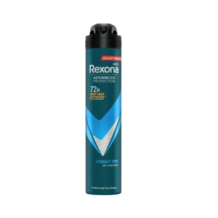 Rexona Men Advanced Protection Deodorant Spray 72H Body Heat Activated - 200ml | ريكسونا للرجال مزيل عرق بخاخ بحماية 72 ساعة- 200مل
