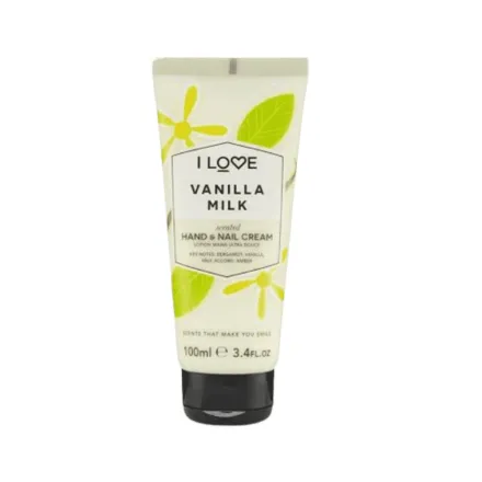 I Love - Vanilla Milk Hand & Nail Cream - 100ml | آي لوف فانيلا ميلك كريم معطر لليدين والأظافر – 100 مل