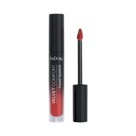 Isadora Velvet Comfort Liquid Lipstick-Hot Coral | ايزادورا احمر شفاه فيلفيت كومفورت - هات كورال
