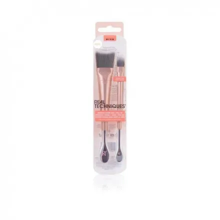 Real Techniques Face & Eye Brush Set For Skincare 2pcs | ريل تكنيك فرش مكياج - 2 قطعة