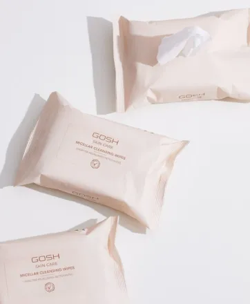 Gosh Skin Care Micellar Cleansing Wipes - 25wipes | جوش مناديل تنظيف ميسيلار للعناية بالبشرة - 25 منديل