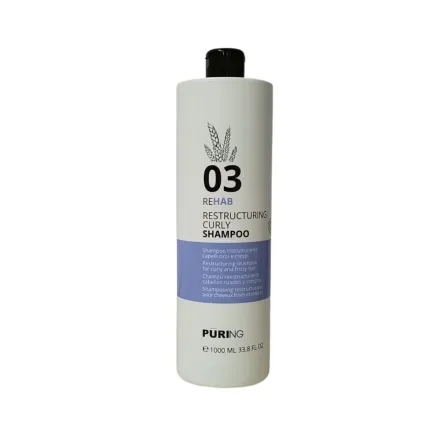 PURING Rehab Restructuring Curly Shampoo - 1000ml| بيورنك شامبو لترميم الشعر الكيرلي– 1000 مل