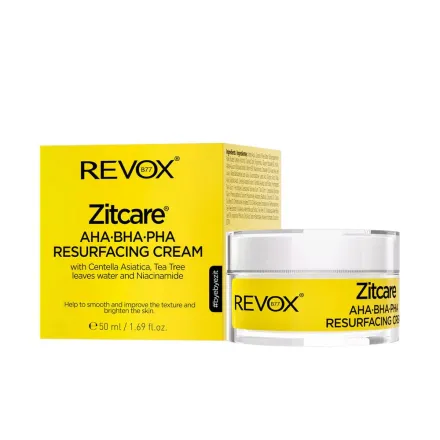 REVOX Zitcare AHA BHA PHA Resurfacing Cream - 50ml| ريفوكس كريم تجديد البشرة -50 مل