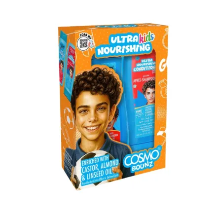 COSMO COSMETICS 2PC SHAMP & COND NOURISHING KIDS - 400ml | كوزمو كوزمتكس مجموعة العناية بالشعر للاطفال بلسم وشامبو - 400 مل