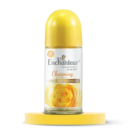 Enchanteur Charming Perfumed Roll-on Deo 48 H - 50ml| انشانتر مزيل تعرق رول معطر يدوم 48 ساعة