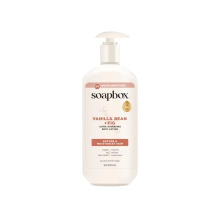 Soapbox Ultra Hydrating Body Lotion Vanilla Bean + Fig - 473ml | سوب بوكس لوشن مرطب للجسم بالفانيليا و التين - 473 مل